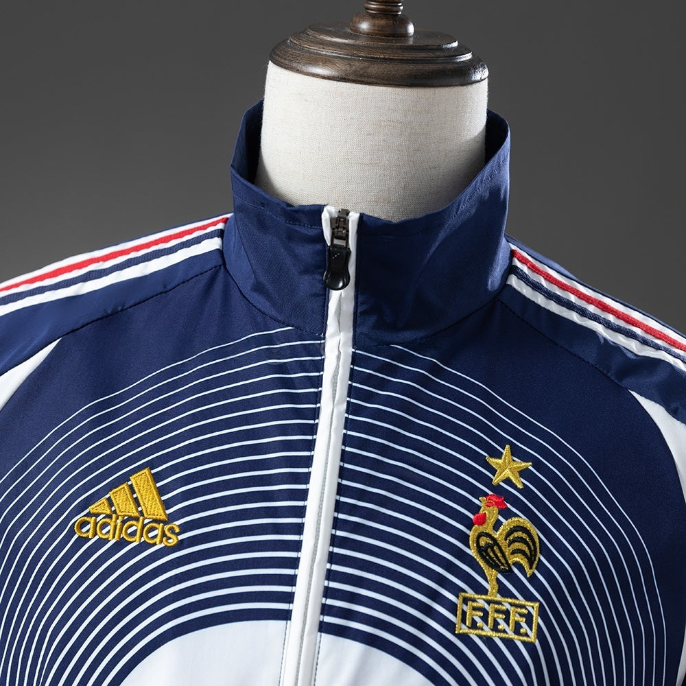 France Windbreaker 2005-06 Retro Football Soccer Jacket product image 8
