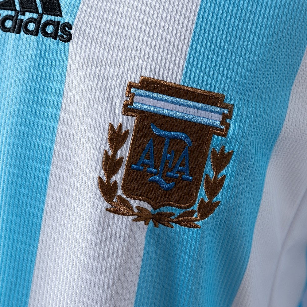 Argentina Jersey 1998 Home Retro Football Kit Long Sleeves product image 6