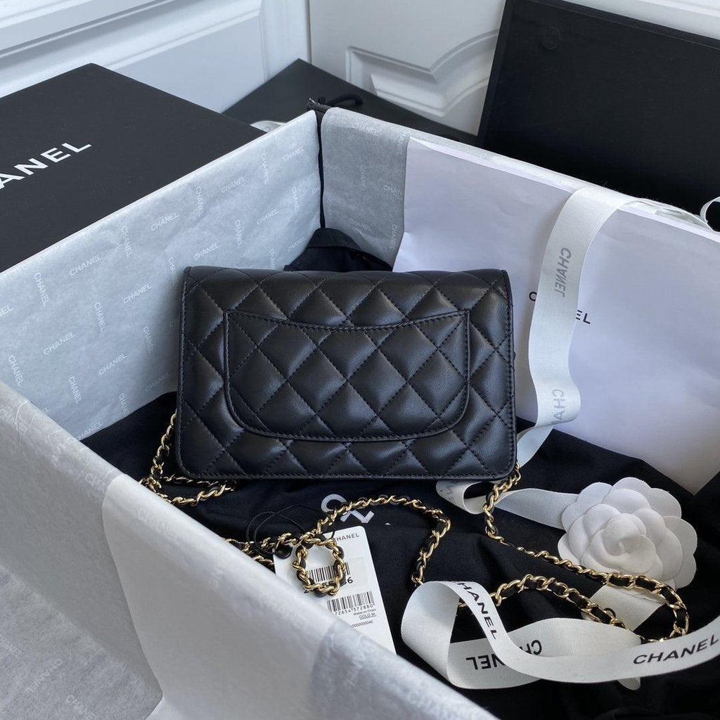 Chanel Wallet On Chain WOC Black Lambskin - Classic Black product image 3, provided for visual reference and product detail