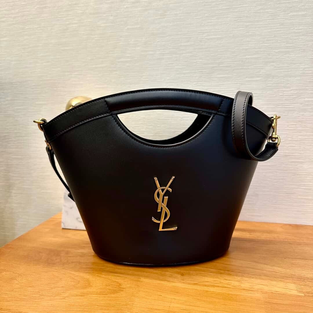 Saint Laurent Celia Mini Tote - Black product image 3, provided for visual reference and product detail review