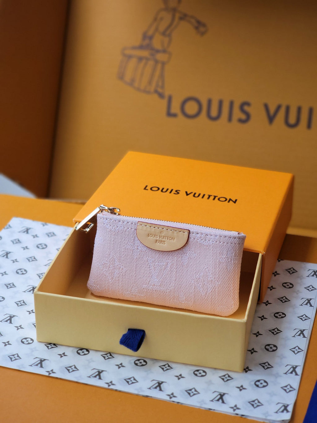 LV Denim Key Pouch - Pink product image 7, provided for visual reference and product detail review