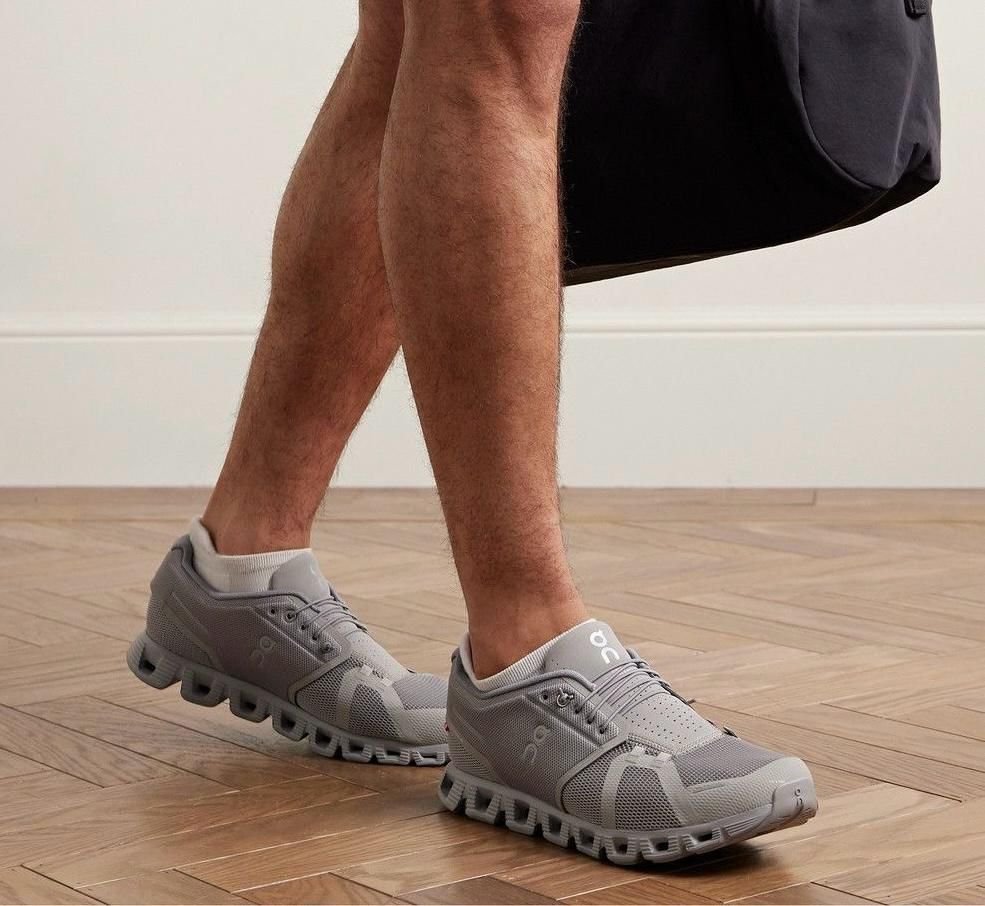 On Cloud 5 Fog Alloy Lifestyle Sneakers product image 1, provided for visual reference and product detail review