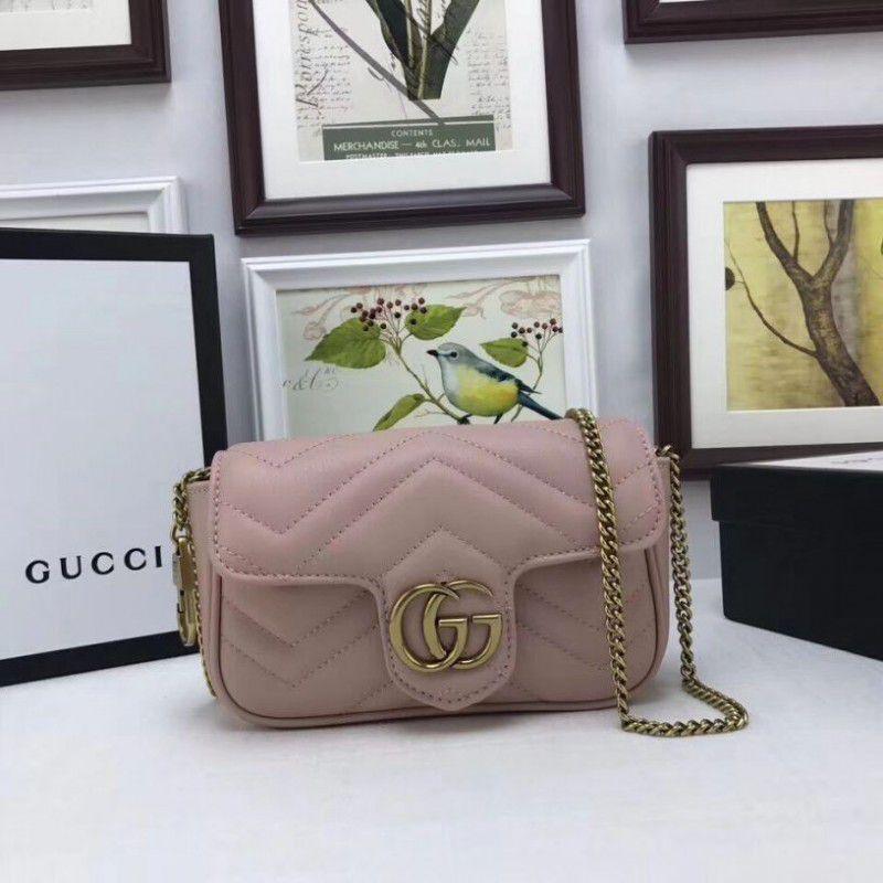 Gucci GG Marmont Mini Bag Women - Dusty Pink product image 1, provided for visual reference and product detail review