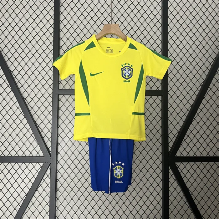 Retro Kids Brazil Home Jersey 2002 product image 1