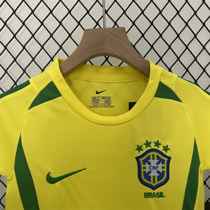 Retro Kids Brazil Home Jersey 2002 product image 2