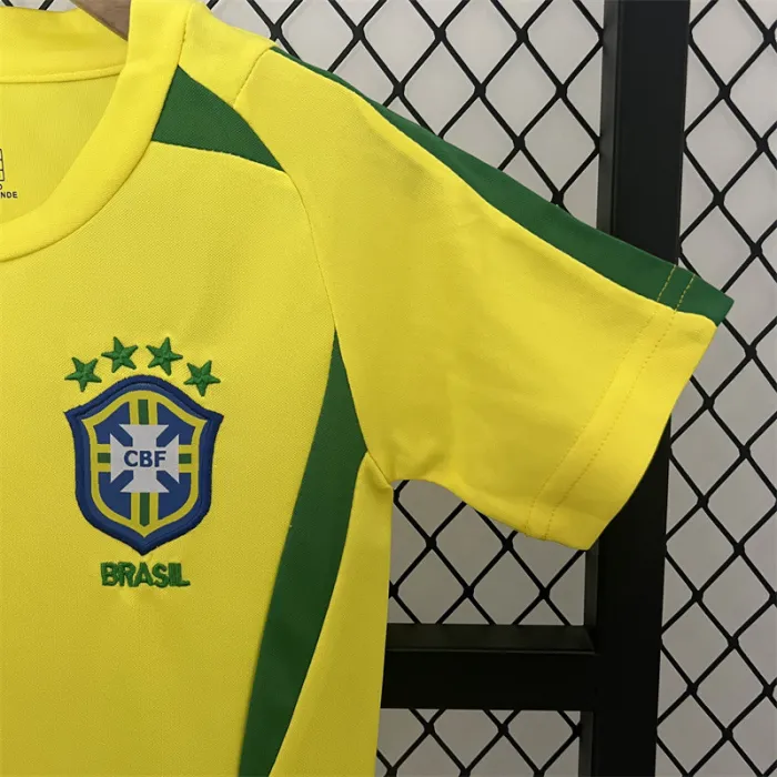 Retro Kids Brazil Home Jersey 2002 product image 3