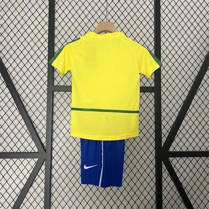 Retro Kids Brazil Home Jersey 2002 product image 7