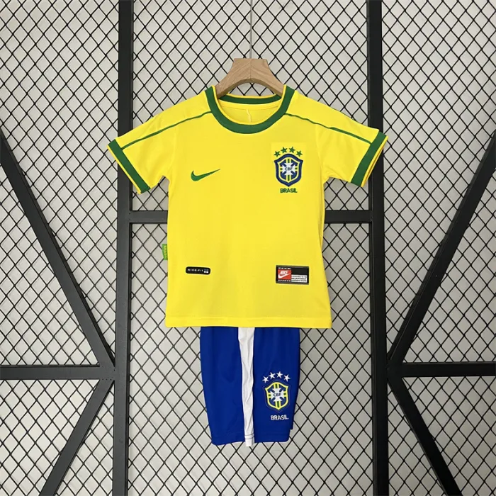 Retro Kids Brazil Home Jersey 1998 product image 1