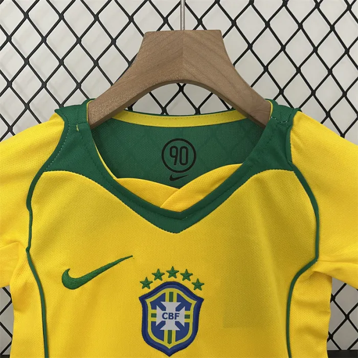 Retro Kids Brazil Home Jersey 2004 product image 2