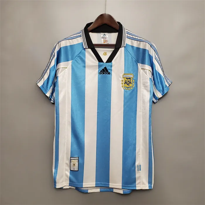 Argentina Jersey Home kit 1998 Retro Football Team Soccer product image 1