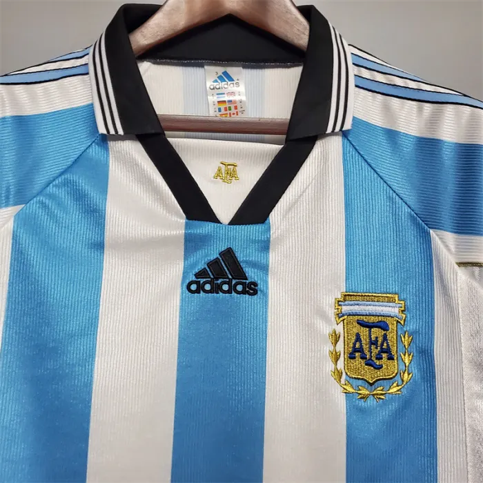 Argentina Jersey Home kit 1998 Retro Football Team Soccer product image 2