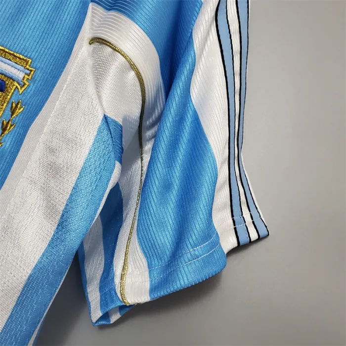 Argentina Jersey Home kit 1998 Retro Football Team Soccer product image 5