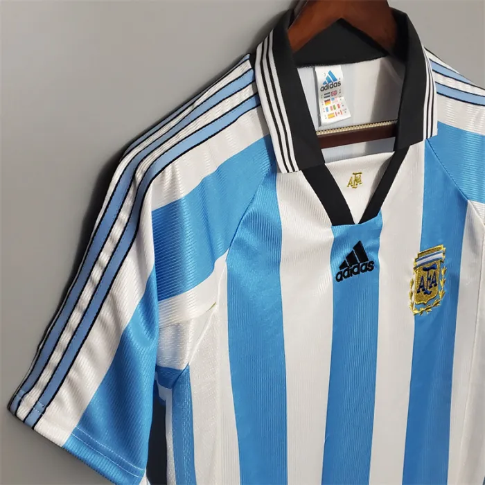 Argentina Jersey Home kit 1998 Retro Football Team Soccer product image 8