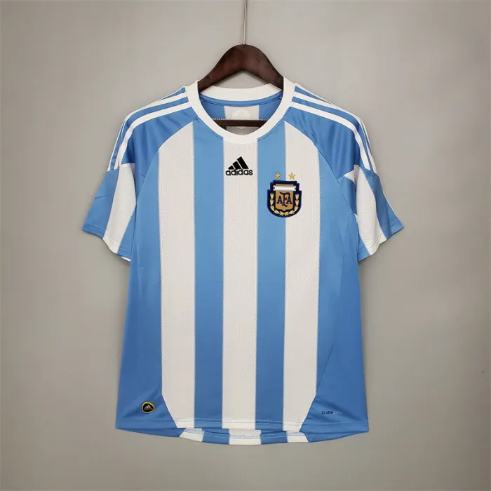 Argentina Jersey Home Kit 2010 Retro Football Team Soccer