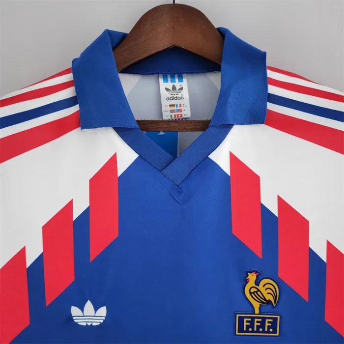 France Jersey Home Kit 1988 1990 Retro Football Team Soccer product image 2
