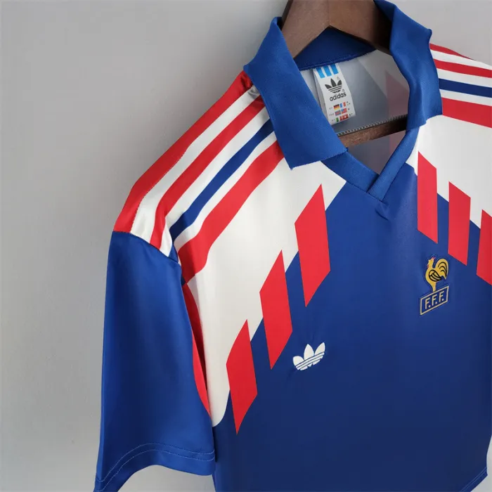 France Jersey Home Kit 1988 1990 Retro Football Team Soccer product image 5