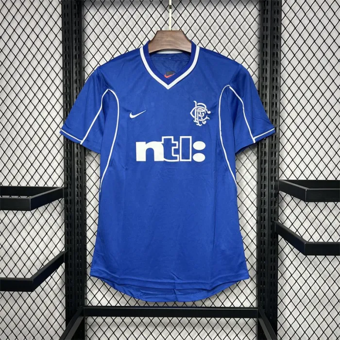 Retro Rangers Home Kit 1999 2001 Football Jersey product image 1