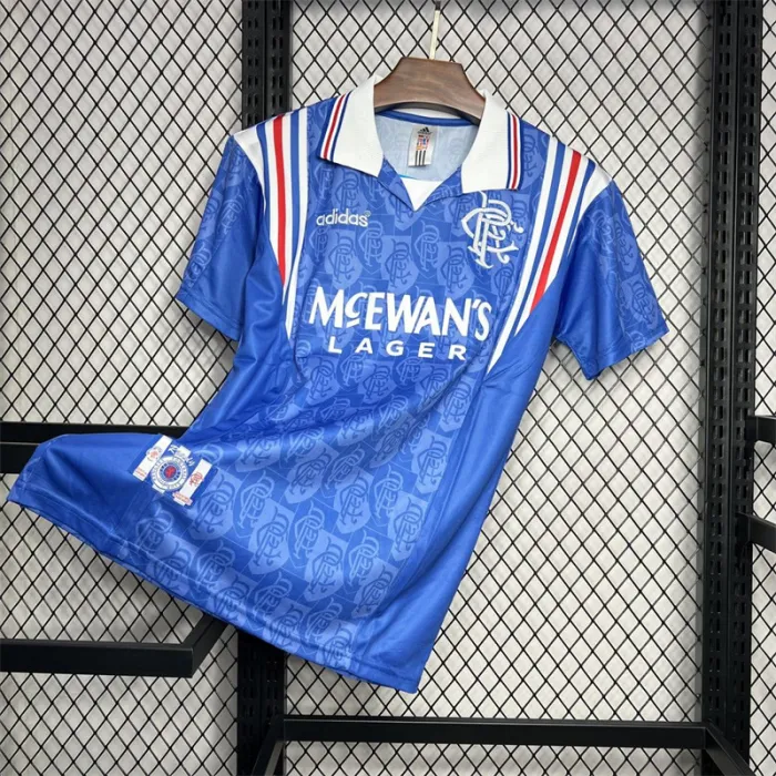 Retro Rangers Home Kit 1996 1997 Football Jersey product image 5