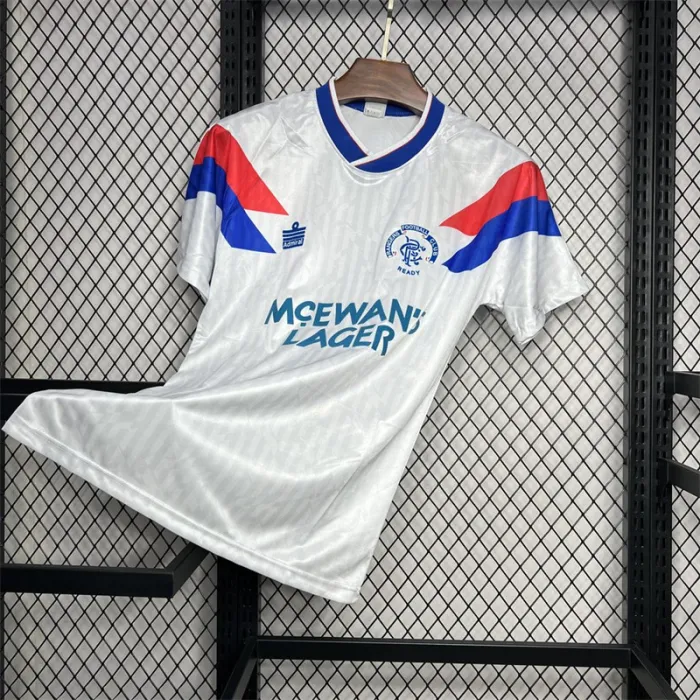 Retro Rangers Away Kit 1990 1992 Football Jersey product image 8