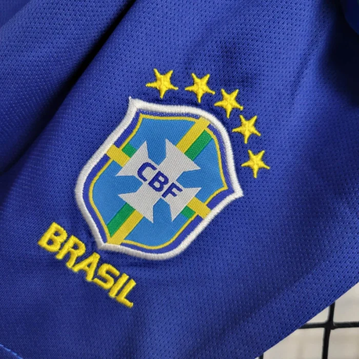 Kids Brazil Away Kit 24/25 Copa America 2024 Football Jersey product image 5