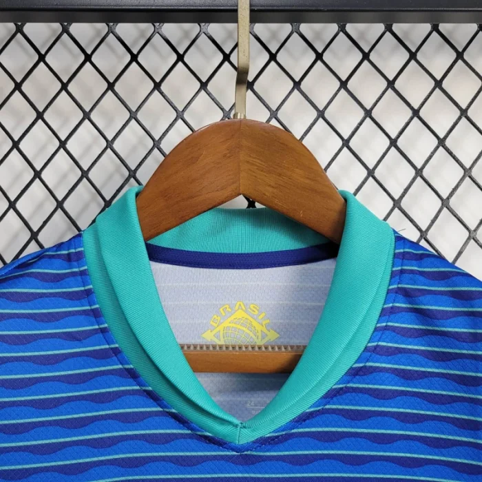 Kids Brazil Away Kit 24/25 Copa America 2024 Football Jersey product image 9