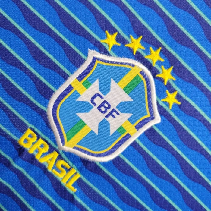 Kids Brazil Away Kit 24/25 Copa America 2024 Football Jersey product image 10