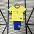 Kids Brazil Home Kit 24/25 Copa America 2024 Football Jersey product image 1