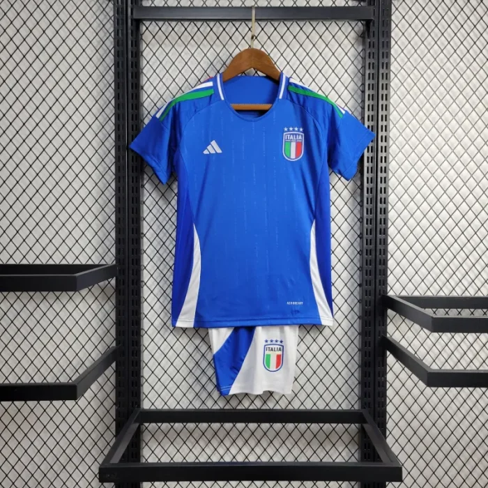 Kids Italy Home Kit 24/25 Euro Cup 2024 Football Jersey product image 1