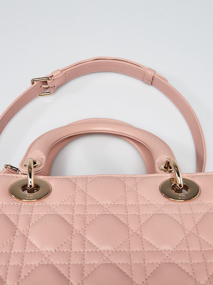 Medium Lady Dior Bag Blush Cannage Lambskin product image 4, provided for visual reference and product detail review