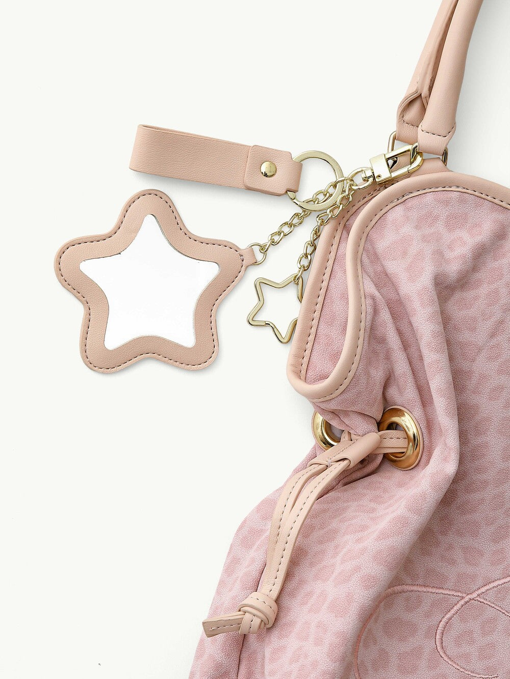 Washed Leopard Dimsum Bag Pink product image 3, provided for visual reference and product detail review