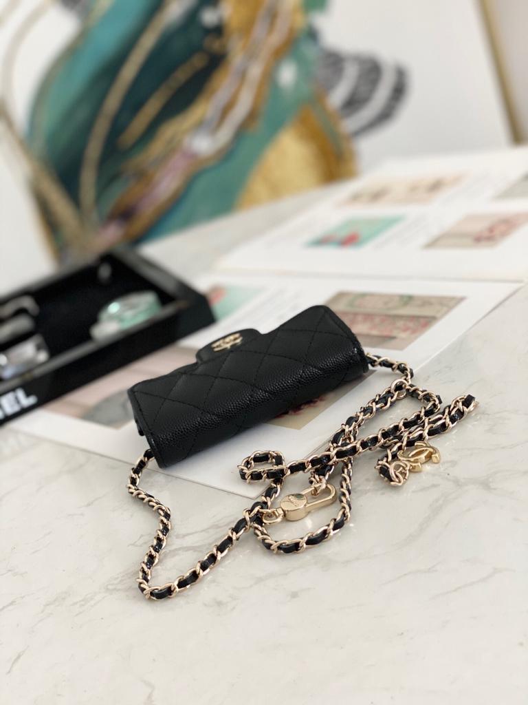 Chanel Mini Wallet On Chain Caviar Leather product image 5, provided for visual reference and product detail review