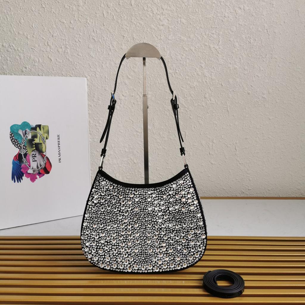 Prada Cleo Satin Bag with Crystals product image 1, provided for visual reference and product detail review