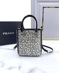Prada Satin Tote Bag with Crystals product image 1, provided for visual reference and product detail review