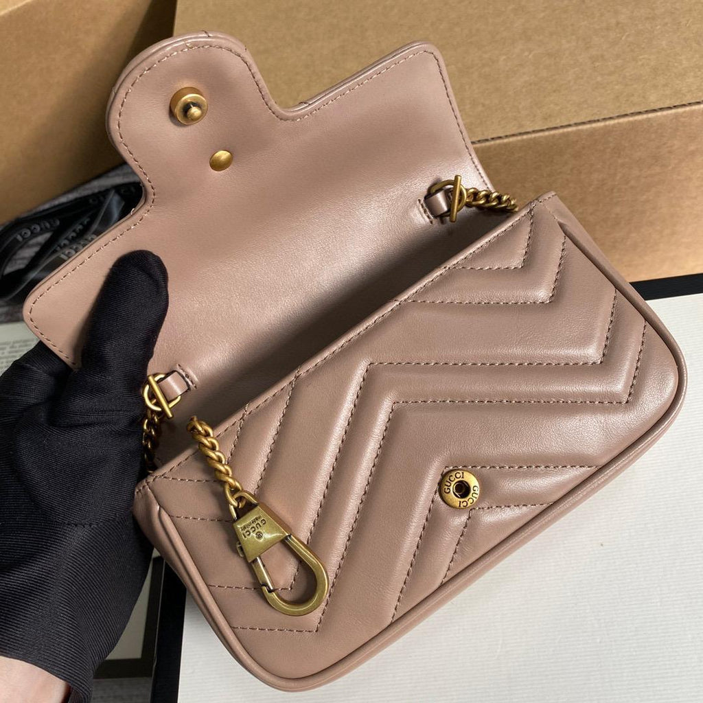 Gucci GG Marmont Mini Bag Women - Dusty Pink product image 4, provided for visual reference and product detail review