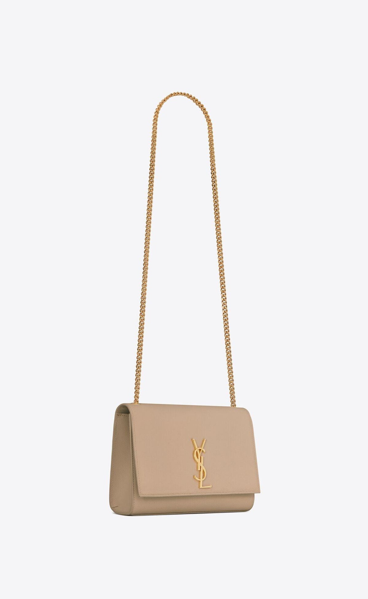 YSL Kate Medium Chain Bag in Grain De Poudre Embossed Leather product image 2, provided for visual reference and product