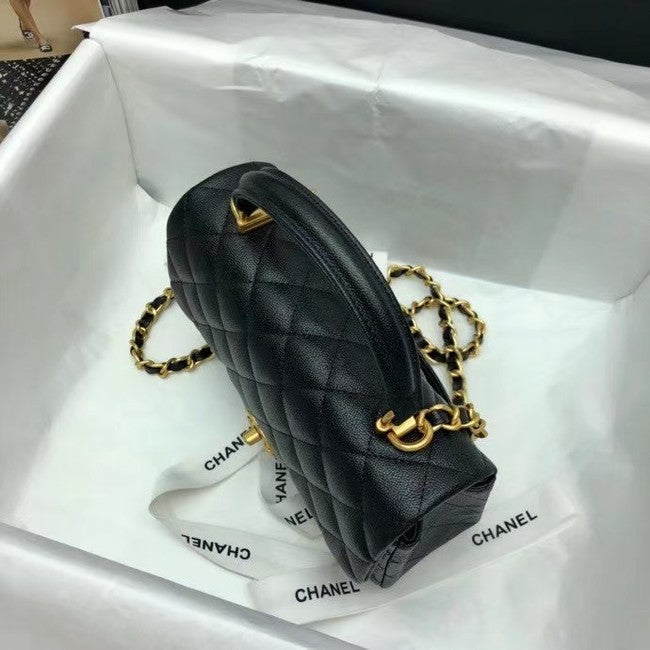 Chanel Mini Flap Bag with Top Handle Caviar product image 4, provided for visual reference and product detail review