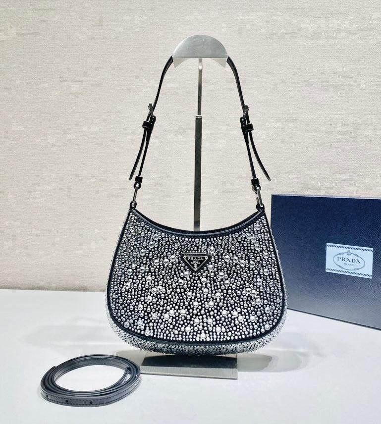 Prada Cleo Satin Bag with Crystals product image 8, provided for visual reference and product detail review