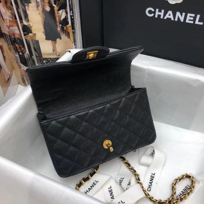 Chanel Mini Flap Bag with Top Handle Caviar product image 6, provided for visual reference and product detail review
