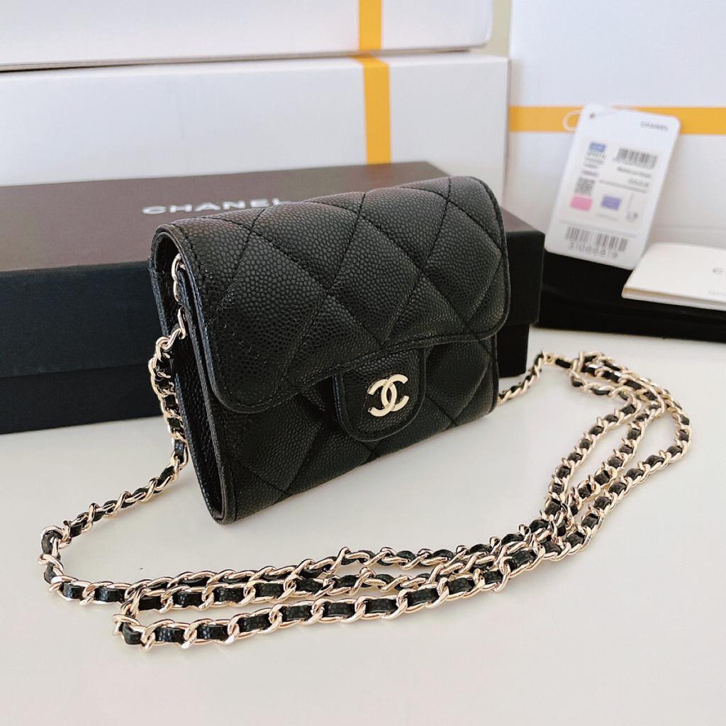 Chanel Mini Wallet On Chain Caviar Leather product image 1, provided for visual reference and product detail review