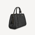 Louis Vuitton Montaigne MM Black Handbag product image 1, provided for visual reference and product detail review