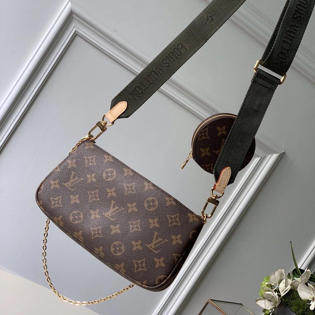 Multi Pochette Accessoires Monogram Canvas - Khaki product image 9, provided for visual reference and product detail review