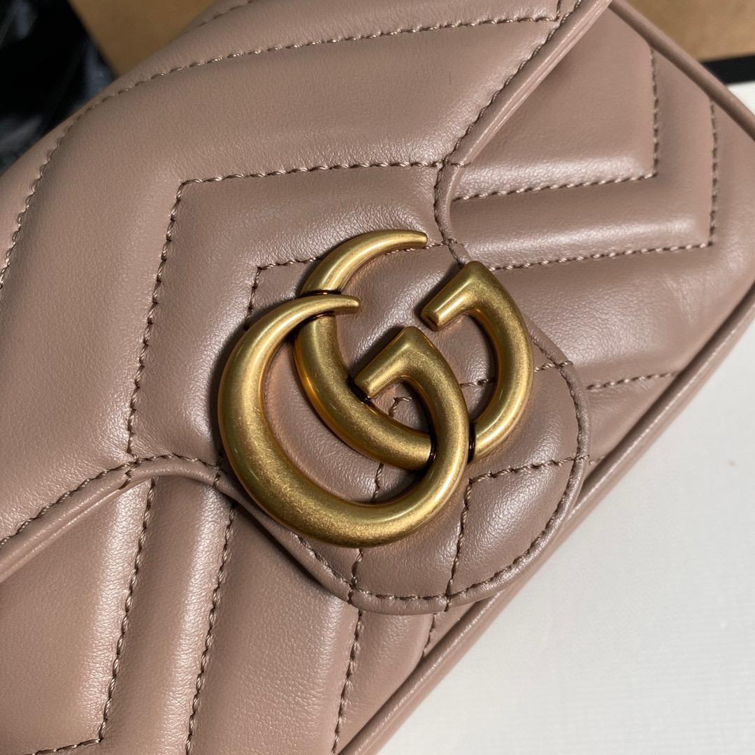 Gucci GG Marmont Mini Bag Women - Dusty Pink product image 5, provided for visual reference and product detail review