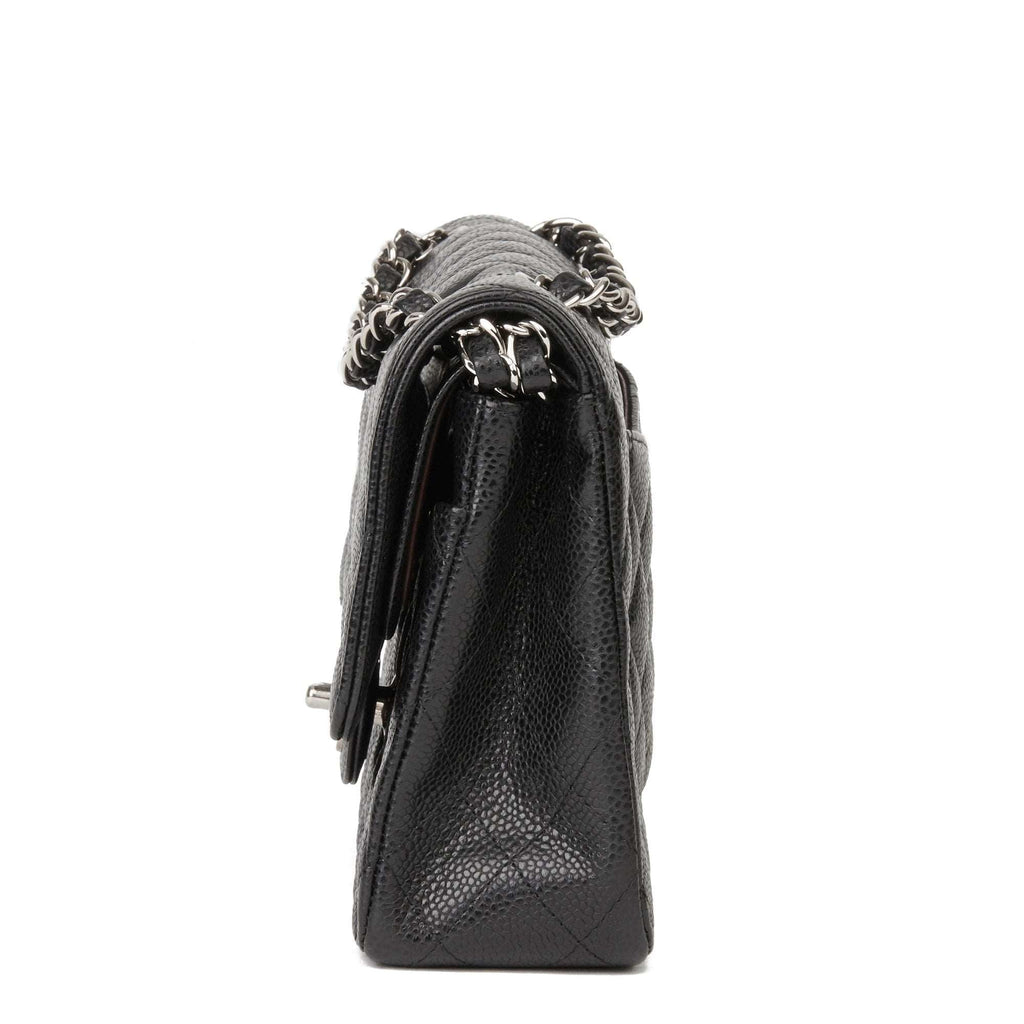 Chanel Classic Flap Bag with Silver Hardware - Black product image 3, provided for visual reference and product detail review