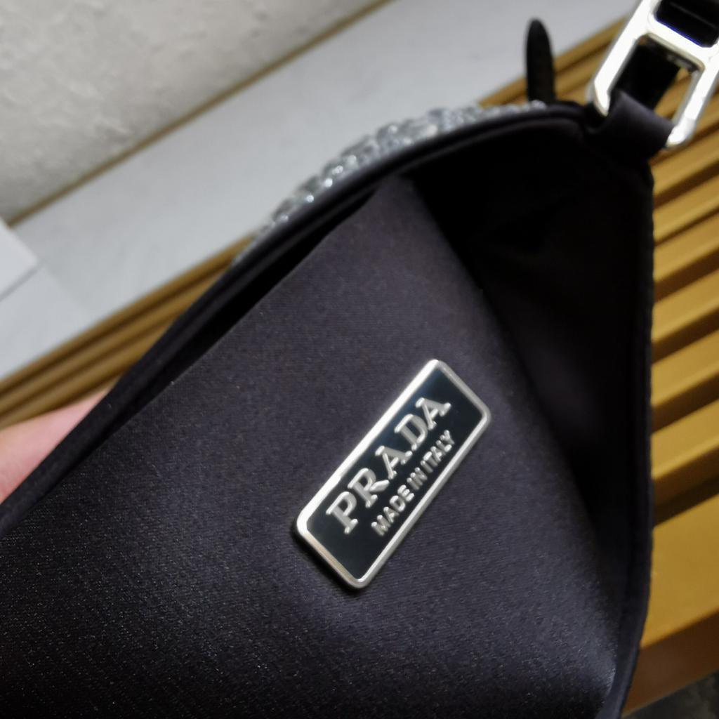 Prada Cleo Satin Bag with Crystals product image 2, provided for visual reference and product detail review