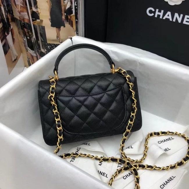 Chanel Mini Flap Bag with Top Handle Caviar product image 3, provided for visual reference and product detail review