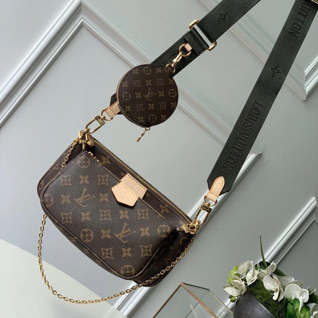 Multi Pochette Accessoires Monogram Canvas - Khaki product image 8, provided for visual reference and product detail review