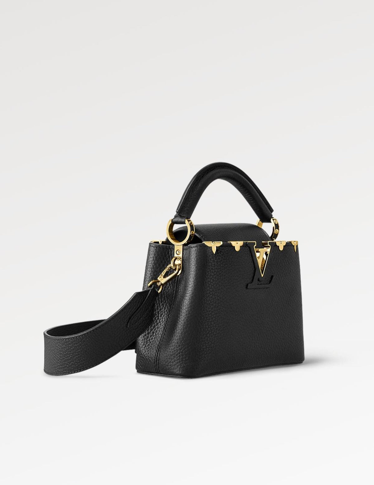 LV Capucines Mini Black Handbag product image 1, provided for visual reference and product detail review