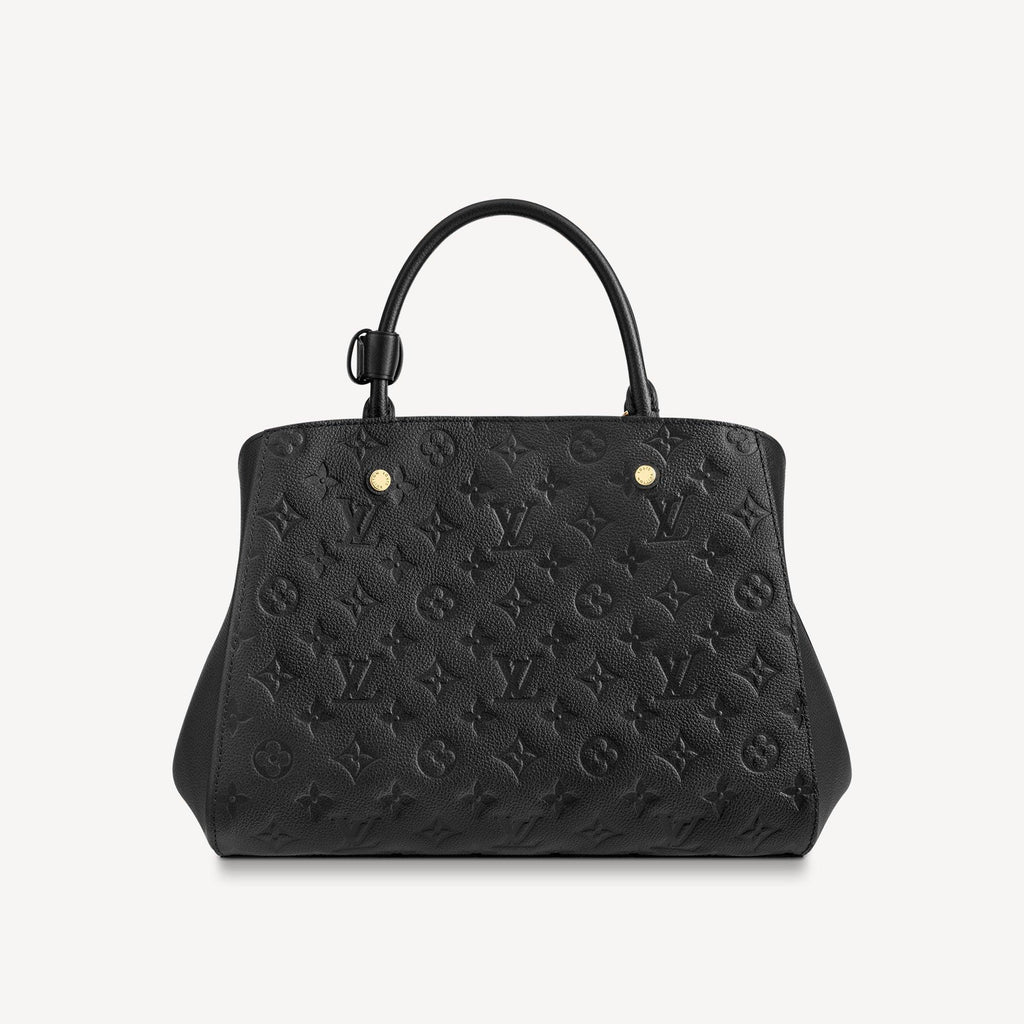 Louis Vuitton Montaigne MM Black Handbag product image 3, provided for visual reference and product detail review