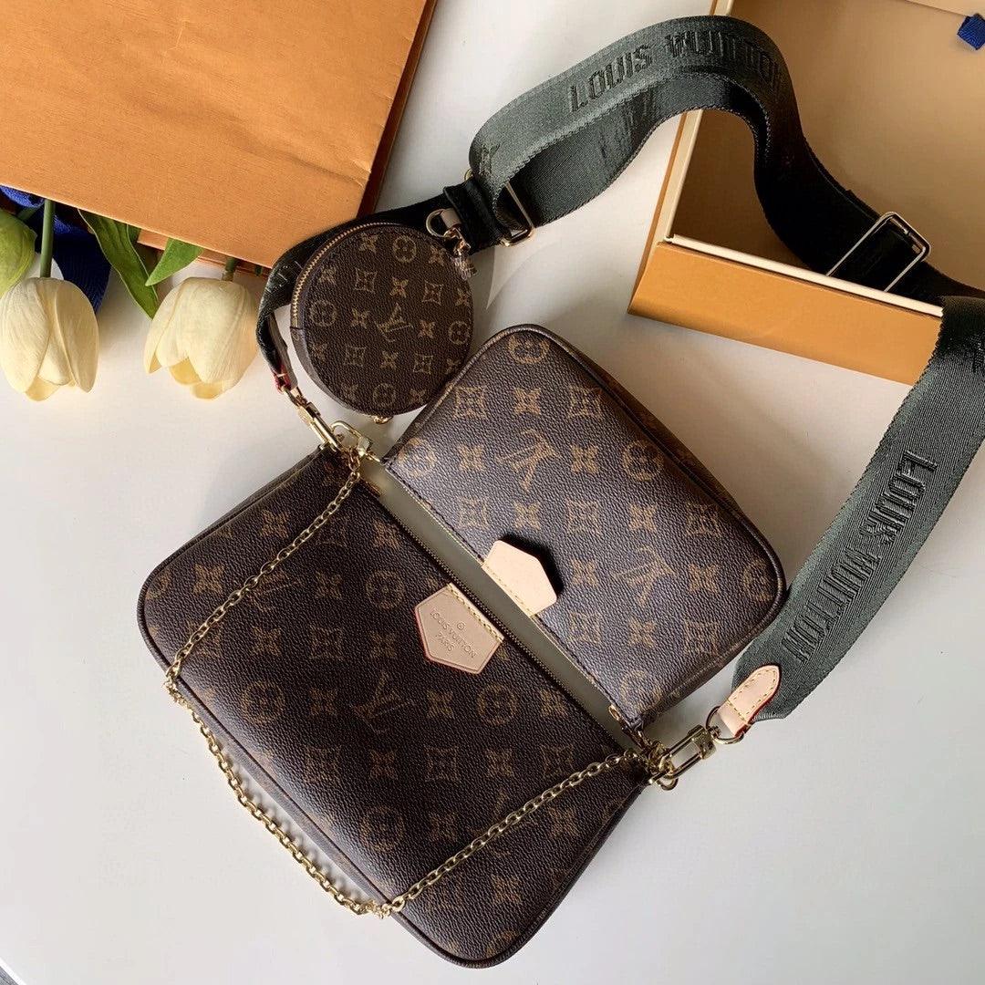 Multi Pochette Accessoires Monogram Canvas - Khaki product image 1, provided for visual reference and product detail review
