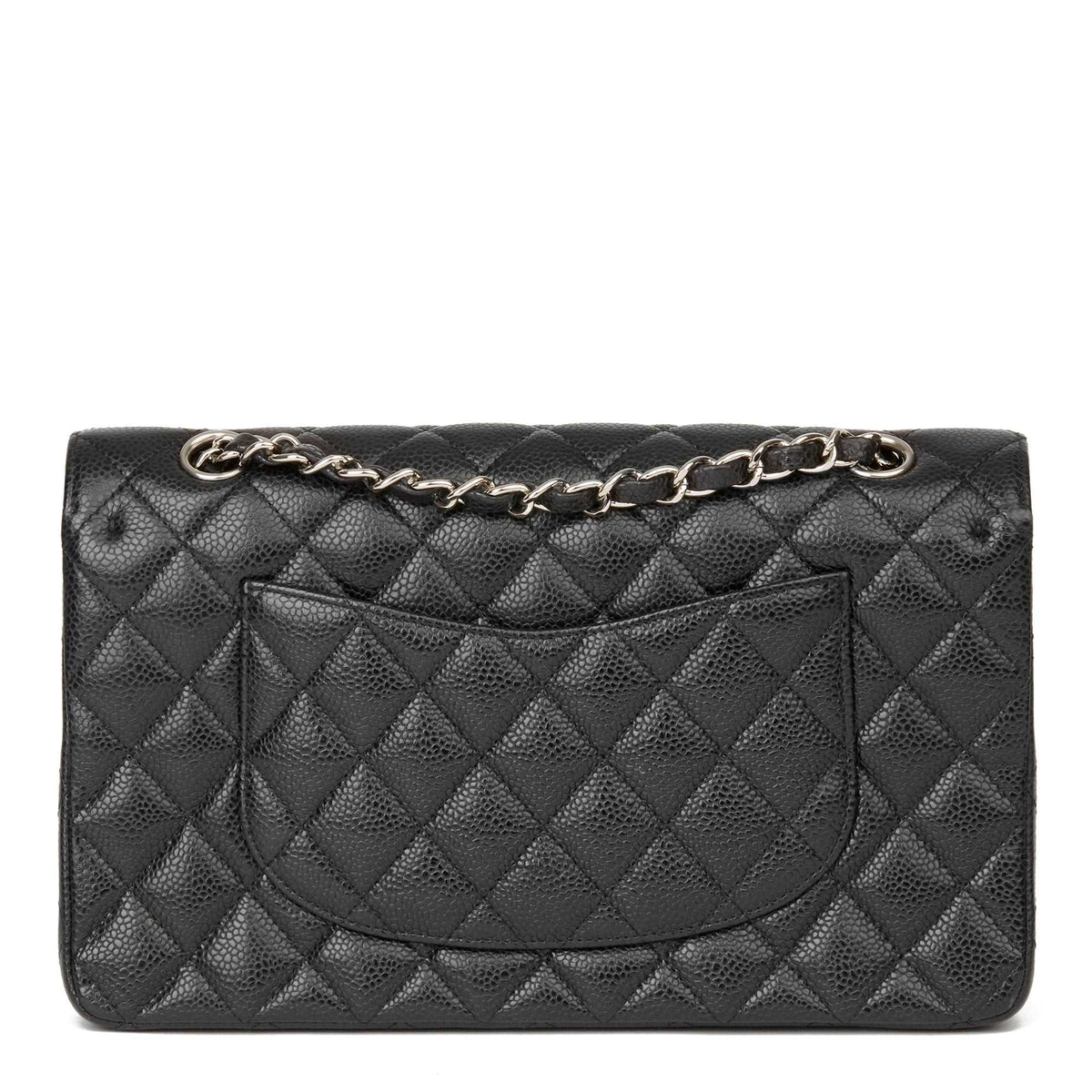 Chanel Classic Flap Bag with Silver Hardware - Black product image 2, provided for visual reference and product detail review